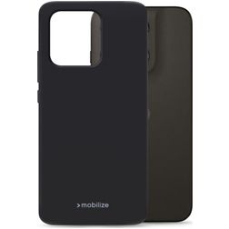 Mobilize Rubber Gelly Motorola Moto G47 Hülle Flexibles TPU Backcover - Schwarz