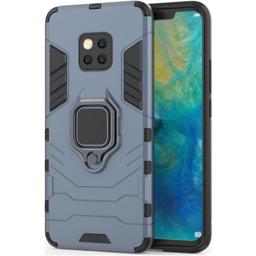 Mobigear Armor Ring Huawei Mate 20 Pro Hülle Hardcase Backcover Stoßfest mit Ringhalter - Marineblau