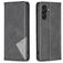 Mobigear Rhombus Slim Samsung Galaxy S25 FE Hülle Klapphülle - Schwarz