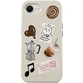 Burga Tough iPhone 16e MagSafe Hülle Hardcase Backcover Stoßfest - Oat Milk Please