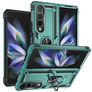Mobigear Armor Ring Samsung Galaxy Z Fold 4 Hülle Hardcase Backcover Stoßfest mit Ringhalter - Grün