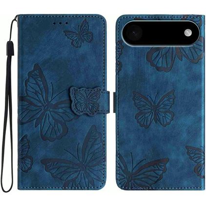 Mobigear Butterfly iPhone Air Klapphülle Portemonnaie - Blau