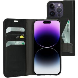 Mobiparts Classic Wallet iPhone 14 Pro Hülle Klapphülle Geldbörse - Schwarz