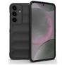 Mobigear Bumpy Samsung Galaxy S25 Plus Hülle Flexibles TPU Backcover - Schwarz