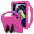 Mobigear AeroArmor iPad 10 (2022) Tablet Hülle für Kinder mit Tragegriff + Stifthalter - Pink
