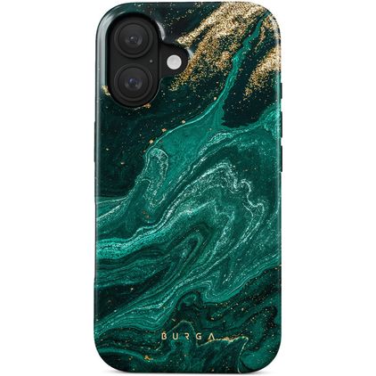 Burga Tough iPhone 16 Hülle Hardcase Backcover Stoßfest - Emerald Pool