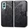 Mobigear Butterfly OnePlus Nord 2 Hülle Klapphülle Geldbörse - Schwarz
