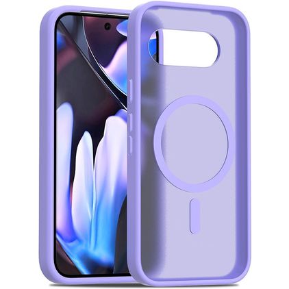 Mobigear Shockproof Google Pixel 9a MagSafe Hülle Hardcase Backcover - Lila