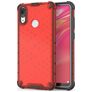 Mobigear Honeycomb Huawei Y7 (2019) Hülle Hardcase Backcover Stoßfest - Rot