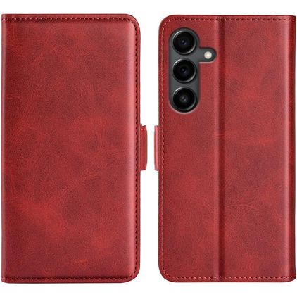 Mobigear Slim Magnet Samsung Galaxy S25 FE Klapphülle Portemonnaie - Rot