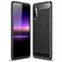 Mobigear Brushed Slim Sony Xperia 10 II TPU (flexibel) Backcover - Schwarz