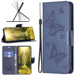 Mobigear Butterfly Nokia G11 Hülle Klapphülle Geldbörse - Dunkelblau
