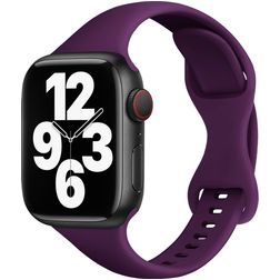 Mobigear Sport Slim Silikon Apple Watch Armband Drückerschließe - 42/41/40/38 mm - Lila