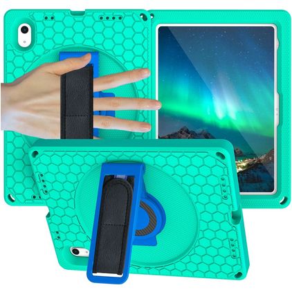 Mobigear Ruggedized iPad 11 (2025) Hülle EVA Schaum Backcover + Ständer - Grün