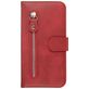 Mobigear Zipper Samsung Galaxy S20 Ultra Hülle Klapphülle Geldbörse - Rot