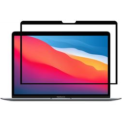 GrizzlyCoat MacBook Air 13 Zoll (2018-2020) Displayschutz Anti-Glare Schutzfolie - Hüllenfreundlich - Schwarz Model A1932 / A2179 / A2337