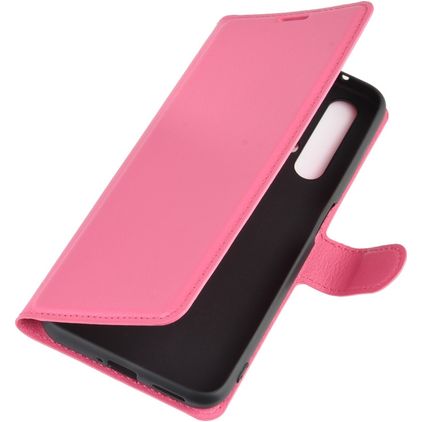 Mobigear Classic Realme X50 Hülle Klapphülle Geldbörse - Magenta
