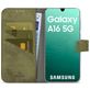 My Style Flex Wallet Samsung Galaxy A16 Hülle Klapphülle Geldbörse - Oliv