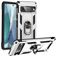 Mobigear Armor Ring Google Pixel 7 Hülle Hardcase Backcover Stoßfest mit Ringhalter - Silber