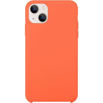 Mobigear Rubber Touch iPhone 15 Plus Silikon Hülle Backcover - Orange
