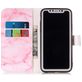 Mobigear Marble iPhone XS Hülle Klapphülle Geldbörse - Pink