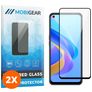 Mobigear Premium OPPO A76 Panzerglas Gehärtetes Glas Displayschutz - Hüllenfreundlich - Schwarz (2er Pack)