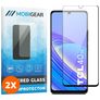 Mobigear Premium TCL 40 SE Panzerglas Gehärtetes Glas Displayschutz - Hüllenfreundlich - Schwarz (2er Pack)