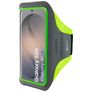 Mobiparts Comfort Fit Handyhalterung Joggen Samsung Galaxy S26 Sporthülle Neopren Sportarmband - Neon Green