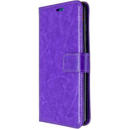 Mobigear Wallet Samsung Galaxy A51 Hülle Klapphülle Geldbörse - Lila