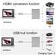 Mobigear USB-C auf HDMI / USB-A / USB-C Hub - Silber