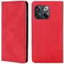 Mobigear Retro Slim OnePlus 10T Hülle Klapphülle Geldbörse - Rot