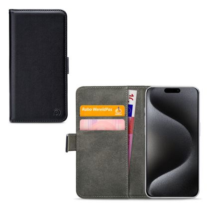 Mobilize Classic Gelly Wallet iPhone 15 Pro Hülle Klapphülle Geldbörse - Schwarz