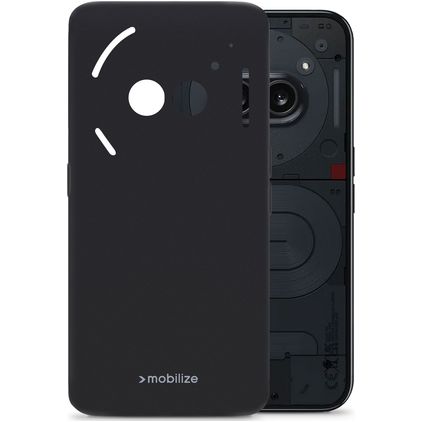 Mobilize Rubber Gelly Nothing Phone (2a) Hülle Flexibles TPU Backcover - Matt Black