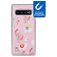 My Style Magneta Samsung Galaxy S10 TPU (flexibel) Backcover - Pink Alpaca