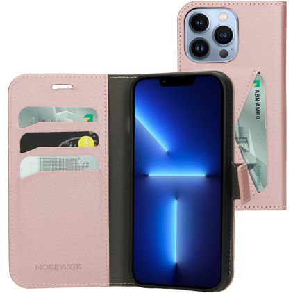 Mobiparts Classic Wallet iPhone 13 Pro Klapphülle Portemonnaie - Pink