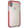 Mobigear Full Bumper iPhone XS Hülle Hardcase Backcover Stoßfest - Transparent / Rot
