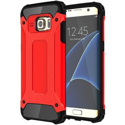 Mobigear Outdoor Samsung Galaxy S7 Edge Hülle Hardcase Backcover Stoßfest - Rot