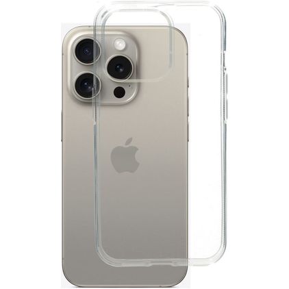 Mobiparts Classic Durchsichtig iPhone 15 Pro Hülle Flexibles TPU Backcover - Transparent