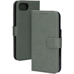 Mobiparts Classic Wallet iPhone 16e MagSafe Hülle Klapphülle - Stone Green