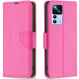 Mobigear Wallet Xiaomi 12T Pro Hülle Klapphülle Geldbörse - Magenta