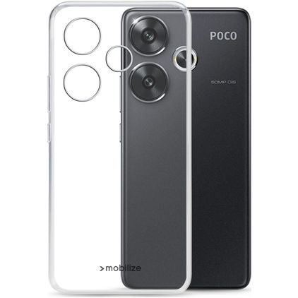 Mobilize Gelly POCO F6 Hülle Flexibles TPU Backcover - Schwarz