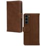 Mobilize Wallet Samsung Galaxy S23 Hülle Echtes Leder Klapphülle Geldbörse - Braun
