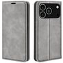 Mobigear Retro Slim iPhone 18 Pro Max Hülle Klapphülle Geldbörse - Grau
