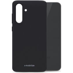 Mobilize Rubber Gelly Samsung Galaxy A36 Hülle Flexibles TPU Backcover - Schwarz
