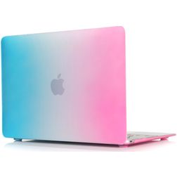 Mobigear Rainbow Matte MacBook 12 Zoll (2015-2017) Hardcase Hülle MacBook Case - Blau / Pink - Model A1534