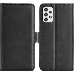 Mobigear Slim Magnet Samsung Galaxy A23 Hülle Klapphülle Geldbörse - Schwarz