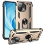 Mobigear Armor Ring Xiaomi Mi 11 Lite Hülle Hardcase Backcover Stoßfest mit Ringhalter - Gold