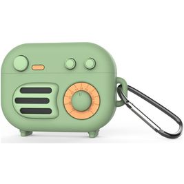 Mobigear Radio Apple AirPods Pro 1 Hülle Flexibles Silikon - Grün