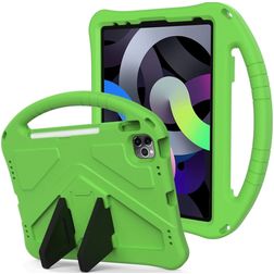 Mobigear AeroArmor iPad 11 (2025) Tablet Hülle für Kinder mit Tragegriff + Stifthalter - Grün