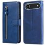 Mobigear Zipper iPhone Air Hülle Klapphülle Geldbörse - Blau
